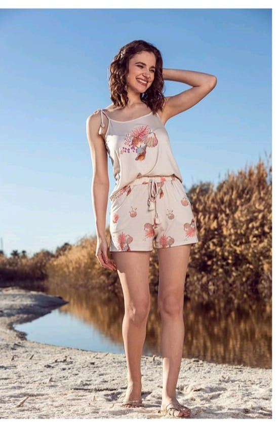 Seashell Breeze” Short Pajama