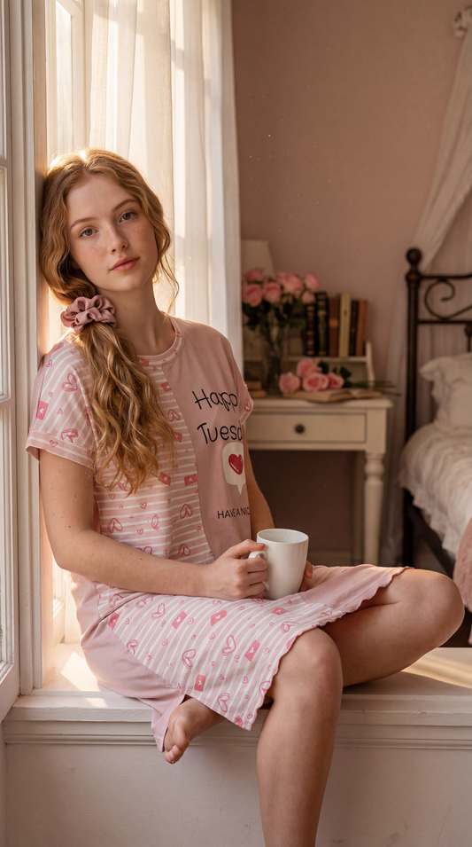 Romantic Morning 💌 Cotton Nightshirt