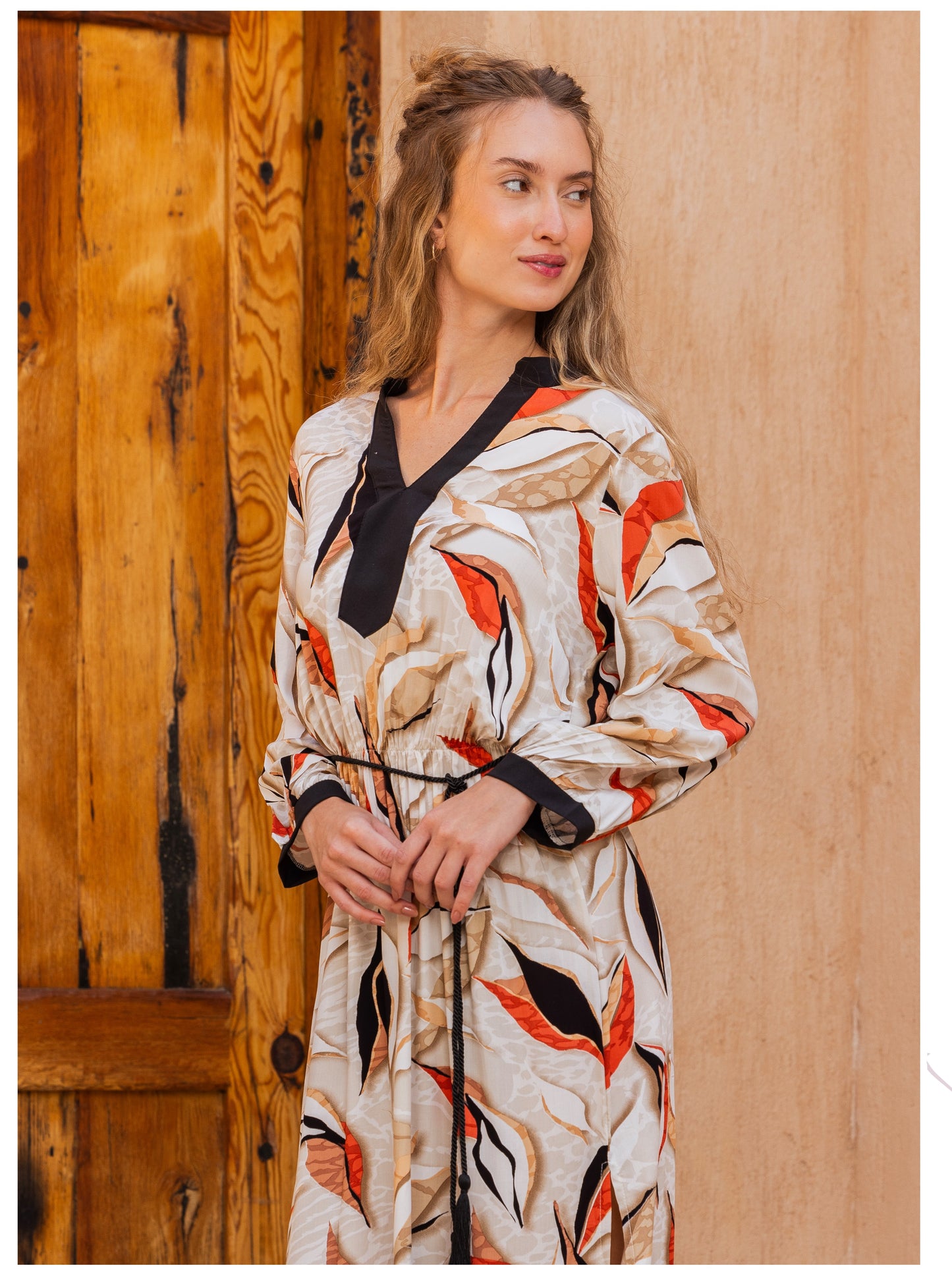 Sahara Leaves Dress"