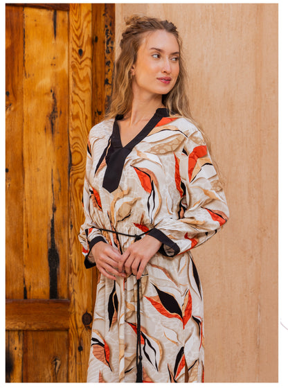 Sahara Leaves Dress"