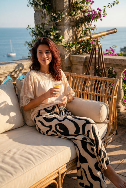 Soft Beige Lace Pajama