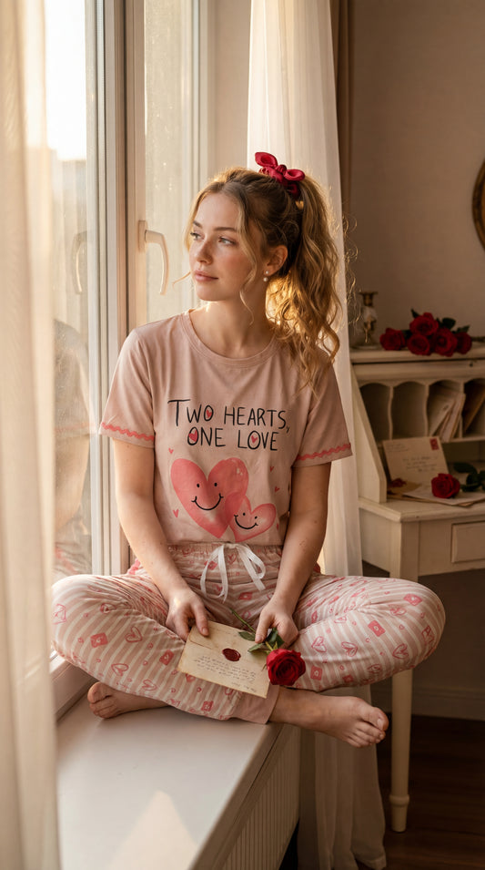 Two Hearts 💕 Cotton Pajama