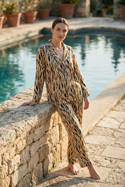 Luxury Waves” Satin Pajama