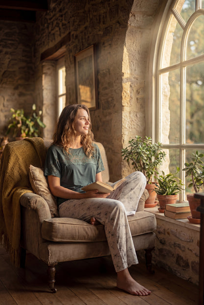 Green Floral Pajama
