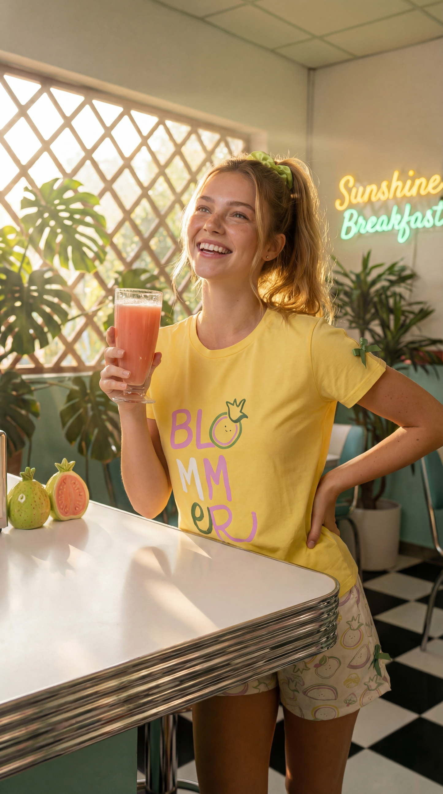 Fresh Summer 🍍 Cotton Shorts Pajama