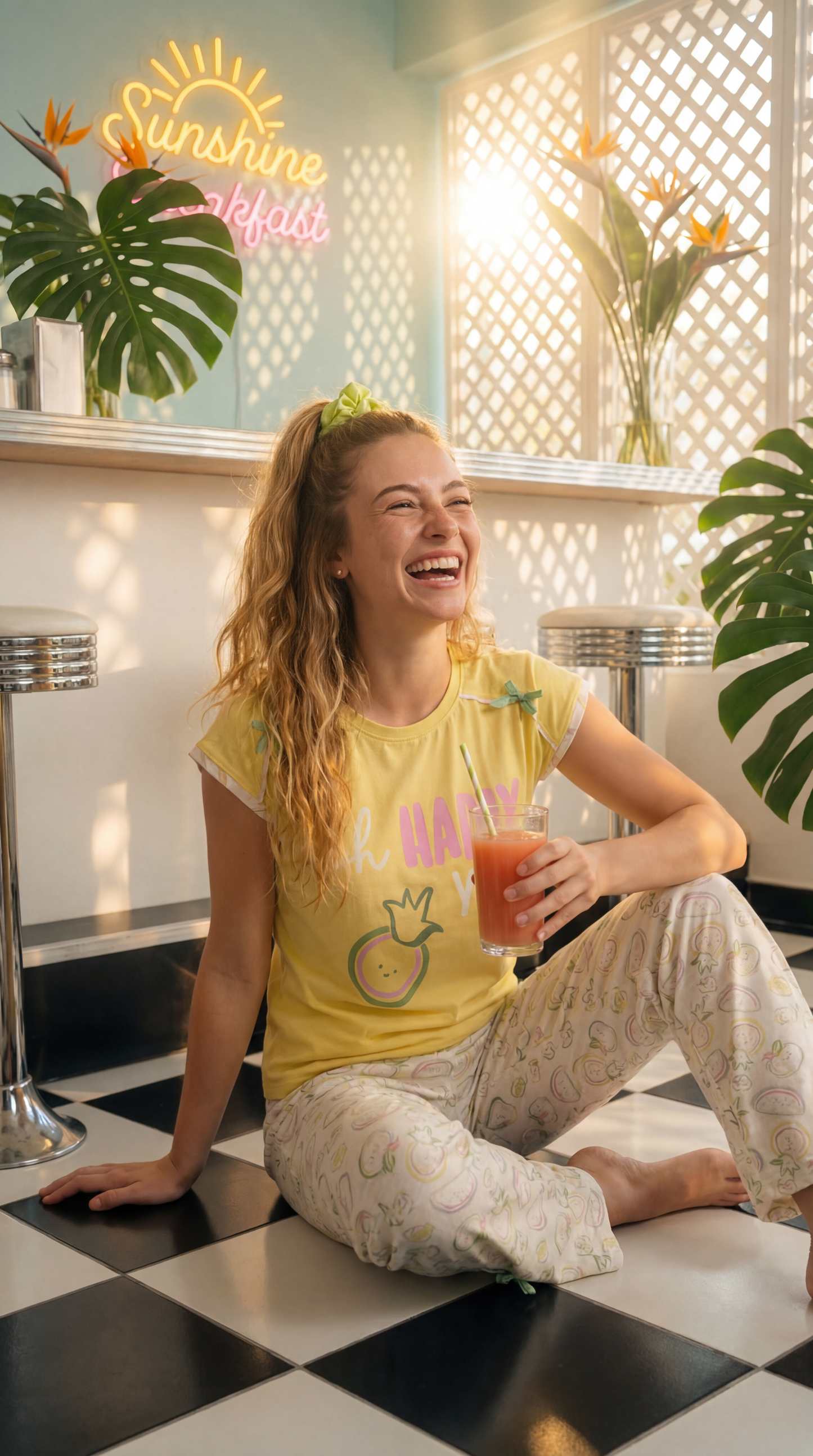 Sunny Morning” 🍍 Cotton Pajama