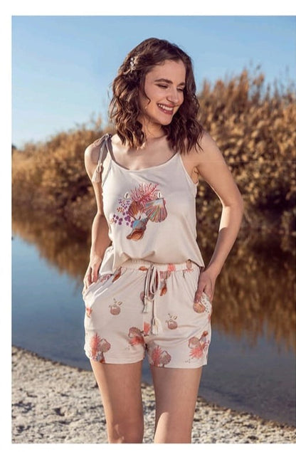 Seashell Breeze” Short Pajama