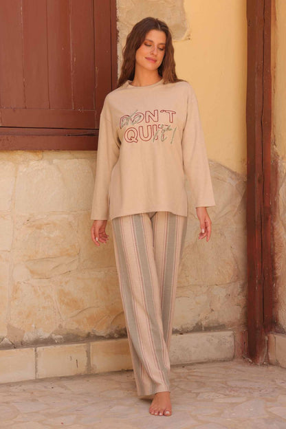 “Don’t Quit” Jacquard Lounge Set