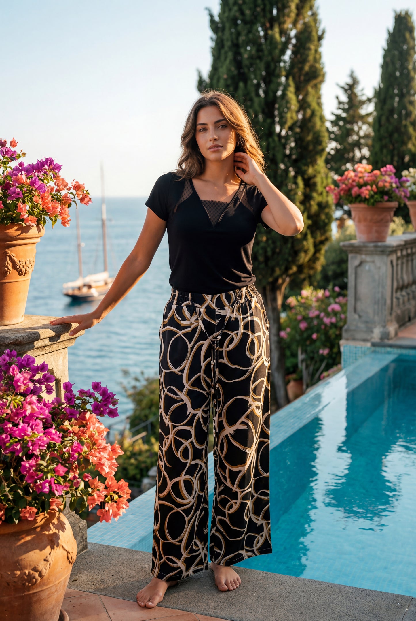 Black Style Lounge Pajama