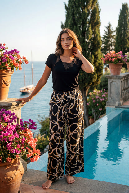 Black Style Lounge Pajama