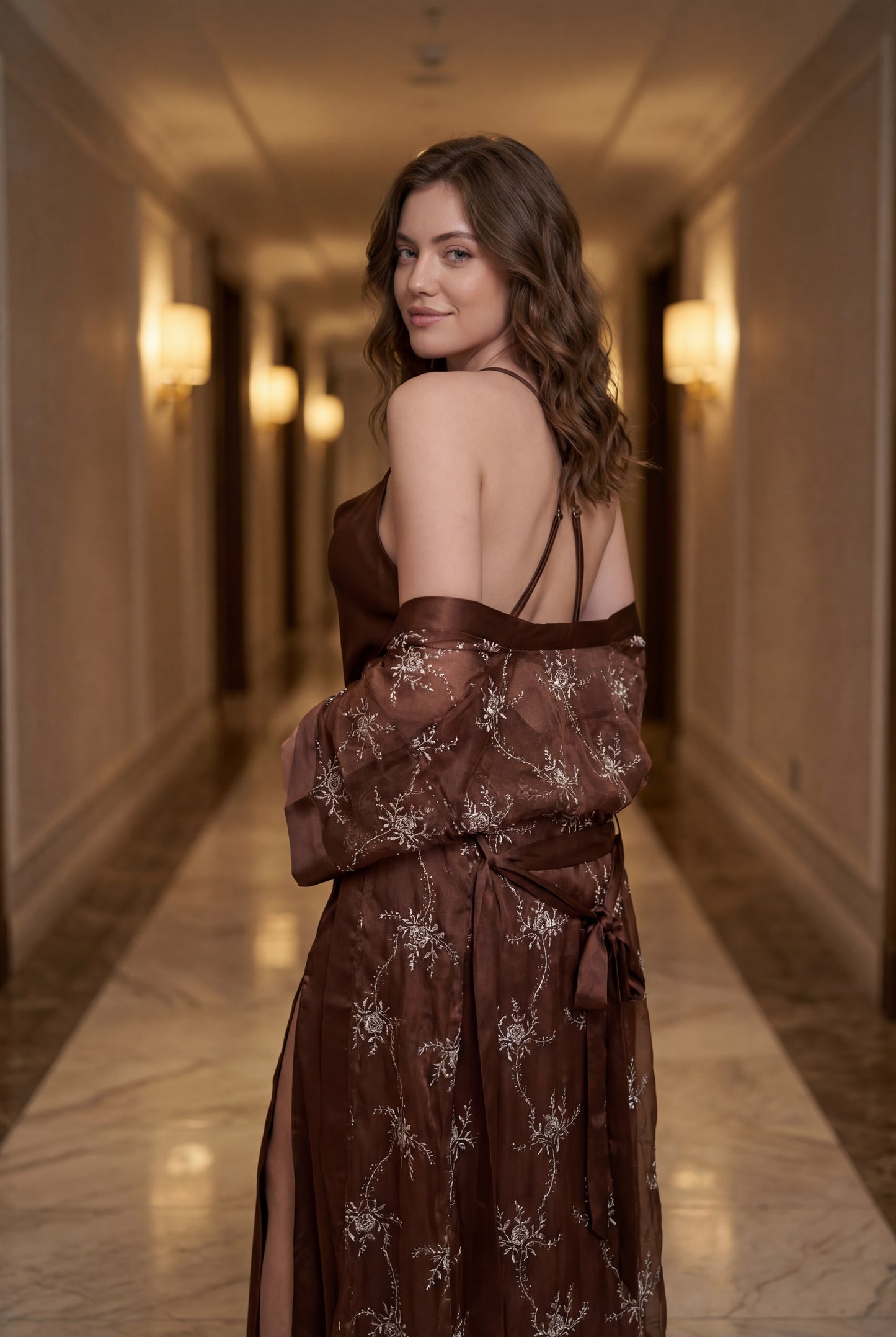 Luxury Nightgown with Robe