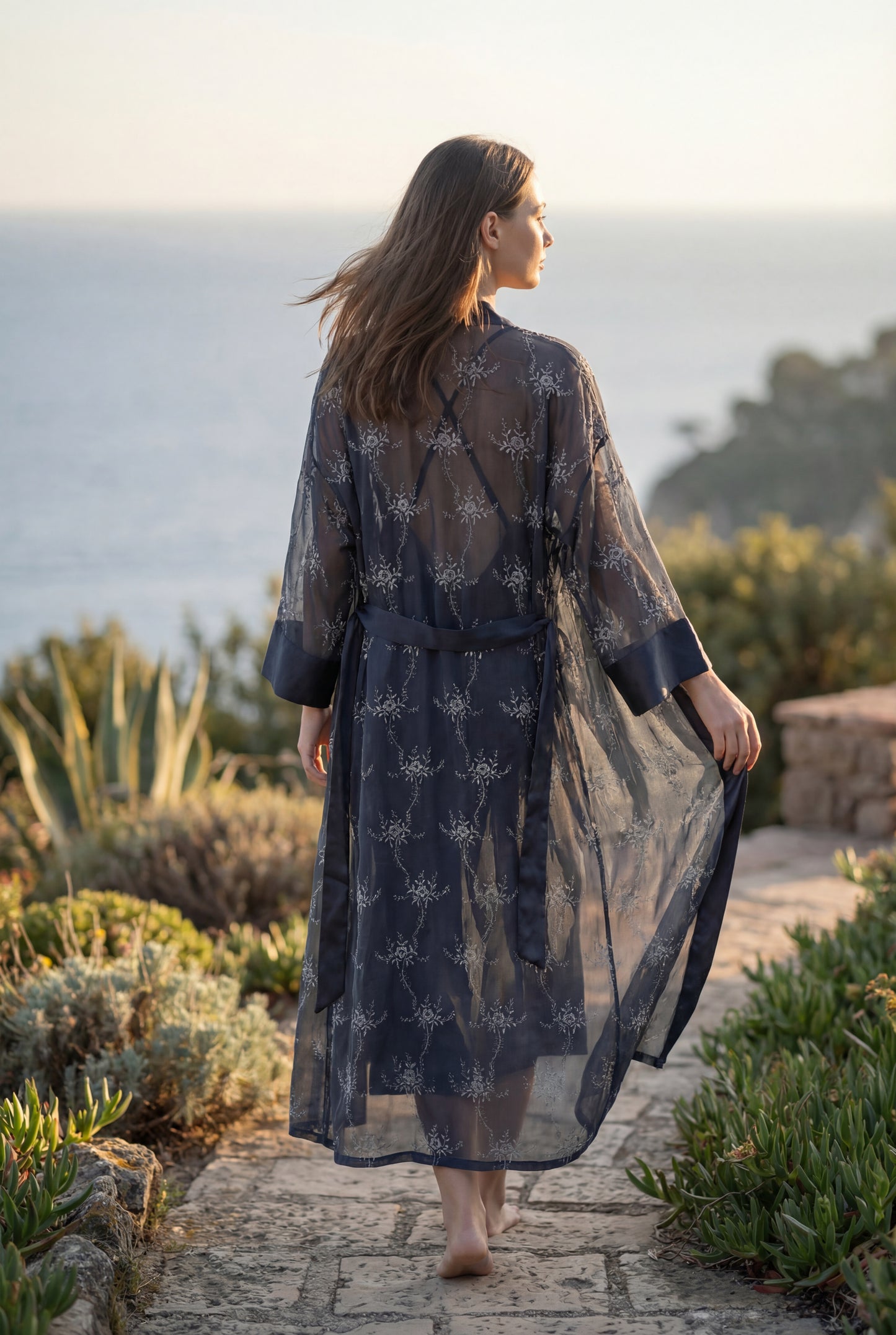 Luxury Nightgown with Robe